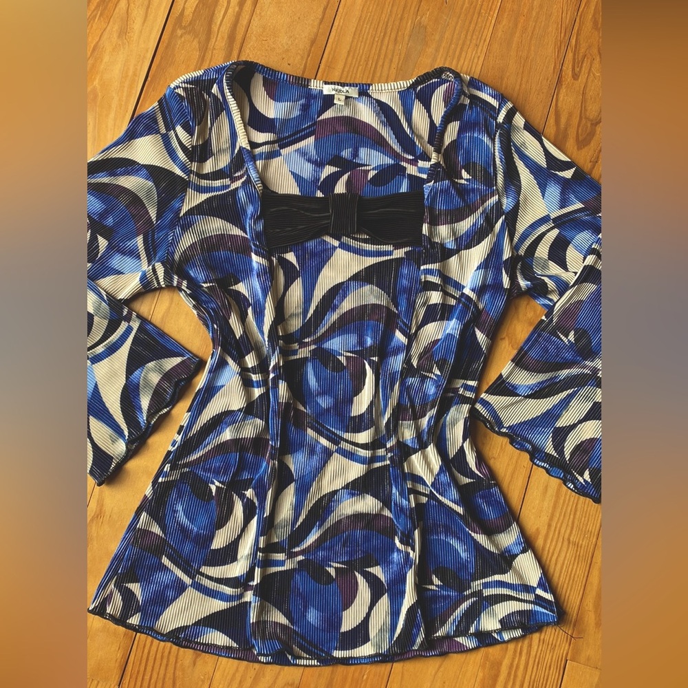 NICOLA 2000’s satin ribbed shirt